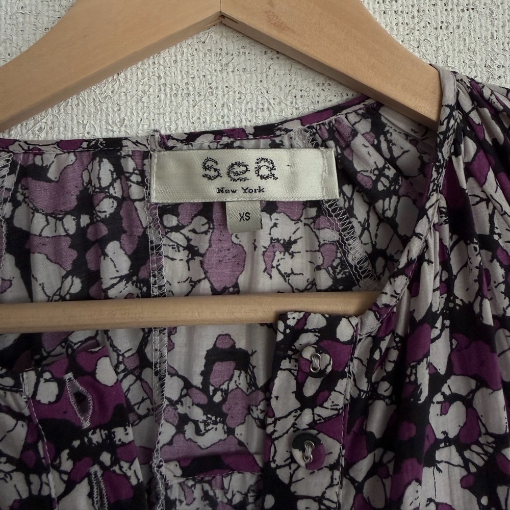 Sea New York Purple Print Mini Dress - Picture 6 of 9